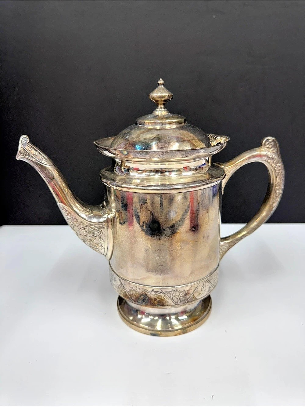 Antique Toronto S.P. Co. #1400 Quadruple Silver Plate Teapot Victorian Canada